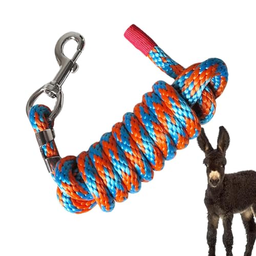 Samuliy Hundeleinen für Hunde, geflochtene Hundeleine, Pferdeleine, Robustes Zugseil mit Haken aus Legierung, für, große Hunde, Esel, Ponys Samuliy Hundeleinen für Hunde, geflochtene Hundeleine, Pferdeleine, Robustes Zugseil mit Haken aus Legierung, für, große Hunde, Esel, Ponys von Samuliy