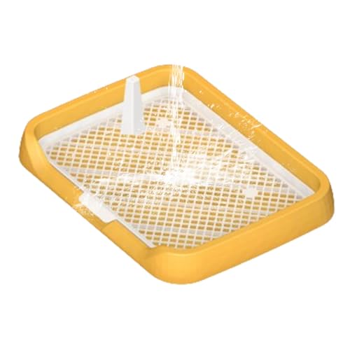 Samuliy Hundetoilette für den Innenbereich, Pee Pad Flaches Töpfchen-Tablett für Hunde mit Netzgittern, wiederverwendbare abnehmbare Säule, Haustiertöpfchen-Zubehör, Urinierhalter für Zuhause, Samuliy Hundetoilette für den Innenbereich, Pee Pad Flaches Töpfchen-Tablett für Hunde mit Netzgittern, wiederverwendbare abnehmbare Säule, Haustiertöpfchen-Zubehör, Urinierhalter für Zuhause, von Samuliy