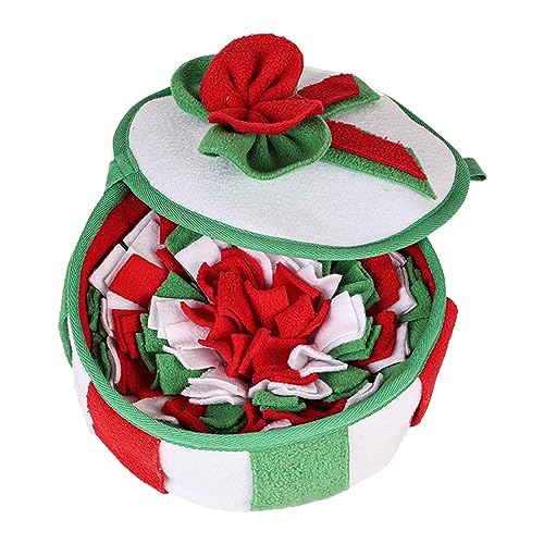 Samuliy Interaktive Schnüffelmatte, Geruchstraining Schnüffelmatte Haustier Slow Feeder, Weihnachts-Themed Puzzle Toys Snuffle Pads mit Anti-Rutsch-Unterseite, Pet Slow Feeder für geistige Stimulation Samuliy Interaktive Schnüffelmatte, Geruchstraining Schnüffelmatte Haustier Slow Feeder, Weihnachts-Themed Puzzle Toys Snuffle Pads mit Anti-Rutsch-Unterseite, Pet Slow Feeder für geistige Stimulation von Samuliy