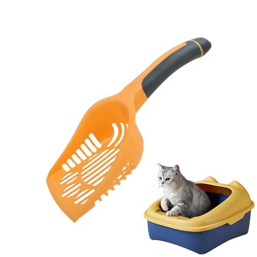 Samuliy Katzenstreu-Sieb – Katzenschaufel, Kotschaufel, tragbare Haustierkotschaufel, Katzenkotschaufel und Streusieb für Haustiere und Katzen von Samuliy