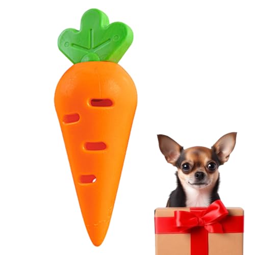 Samuliy Kauspielzeug für Hunde, Leckerli-Spender – interaktives Zahnreinigungsspielzeug für mittelgroße, kleine und große Hunde von Samuliy