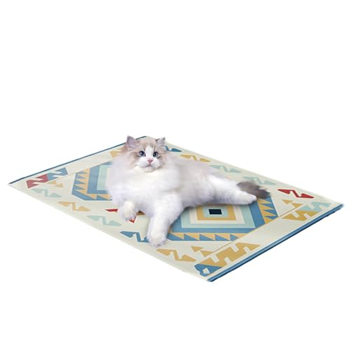 Samuliy Kühlmatte für Hunde – Katzen-Kühlkissen, Haustier-Kühlmatte für Hunde, waschbar, Sommerbett, Outdoor-Bett, faltbares Katzen-Kühlbett Samuliy Kühlmatte für Hunde – Katzen-Kühlkissen, Haustier-Kühlmatte für Hunde, waschbar, Sommerbett, Outdoor-Bett, faltbares Katzen-Kühlbett von Samuliy