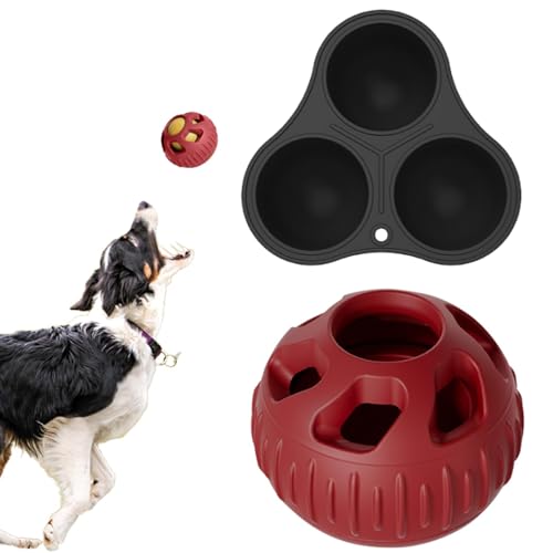 Samuliy Langsamer Futterball für Hunde, 2 x Puzzle-Leckerli-Spender – interaktiver Leckerli-Ball, Puzzle-Futterball, sicherer Puzzle-Leckerli-Spender für Haustiere, Welpen, Gesundheitstraining Samuliy Langsamer Futterball für Hunde, 2 x Puzzle-Leckerli-Spender – interaktiver Leckerli-Ball, Puzzle-Futterball, sicherer Puzzle-Leckerli-Spender für Haustiere, Welpen, Gesundheitstraining von Samuliy
