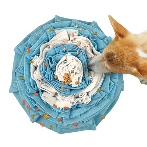 Samuliy Leckmatte für Hunde, Futtermatte für Hunde - Bunte Hundefuttermatte,Interaktives Enrichment Toys Puppy Pad Futtermatte, Slow Feeder Pet Feeding Mat für geistige Stimulation von Samuliy