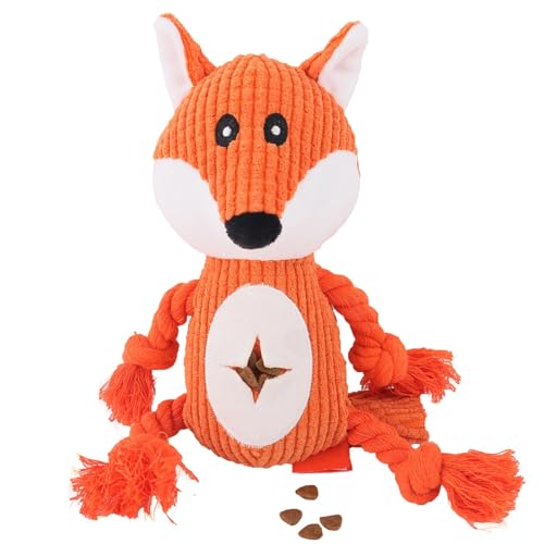 Samuliy Pet Fox Plüsch-Spielzeug für Katzen und Hunde, tragbares Plüsch-Kau-Trainingsspielzeug, quietschendes Spielzeug für kleine, mittelgroße Hunde, Welpen und Haustiere Samuliy Pet Fox Plüsch-Spielzeug für Katzen und Hunde, tragbares Plüsch-Kau-Trainingsspielzeug, quietschendes Spielzeug für kleine, mittelgroße Hunde, Welpen und Haustiere von Samuliy