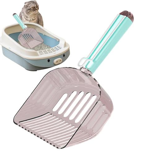 Samuliy Pet Litter Scooper, Pet Sifter Poop Scoop, Portable Cat Excrement Shovel with Sealing Clip, Cat Litter Deep Shovel for Cats, Pets Litter Box von Samuliy