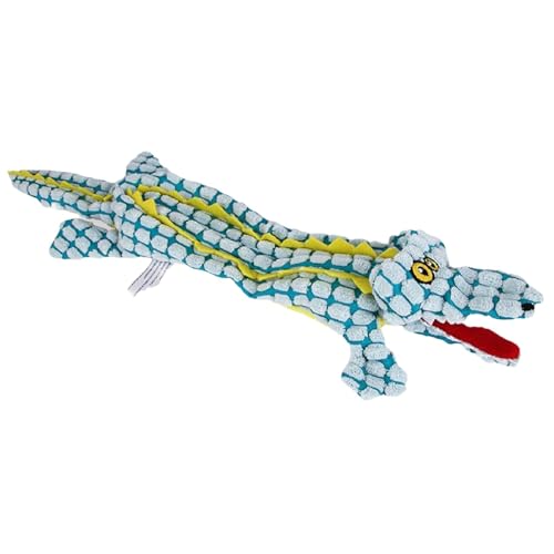 Samuliy Pet Squeaky Plush Toys | Unzerstörbares robustes Krokodil Spielzeug | Weiches interaktives Quietschendes Krokodil für aggressive Kauer, unzerstörbares robustes Spielzeug in Krokodilform Samuliy Pet Squeaky Plush Toys | Unzerstörbares robustes Krokodil Spielzeug | Weiches interaktives Quietschendes Krokodil für aggressive Kauer, unzerstörbares robustes Spielzeug in Krokodilform von Samuliy