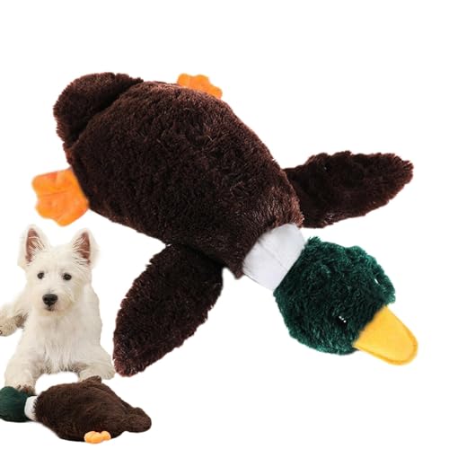 Samuliy Quietschspielzeug für Hunde, Plüsch-Ente, Enten-Hundespielzeug, Quietscher | Kauendes, knirschendes Plüschtier | Kauplüschspielzeug ohne Füllung für kleine, mittelgroße und große Aggressive Samuliy Quietschspielzeug für Hunde, Plüsch-Ente, Enten-Hundespielzeug, Quietscher | Kauendes, knirschendes Plüschtier | Kauplüschspielzeug ohne Füllung für kleine, mittelgroße und große Aggressive von Samuliy