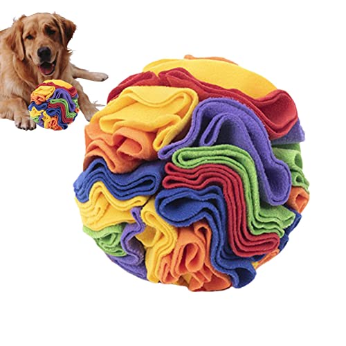 Samuliy Schnüffelball für Hunde – Schnüffelball für Haustiere | Hundespielzeug Schnüffelball interaktiver Leckerliball und langsames Füttern – Hundeanreicherungsspielzeug Plüsch-Schnüffelspielzeug für von Samuliy