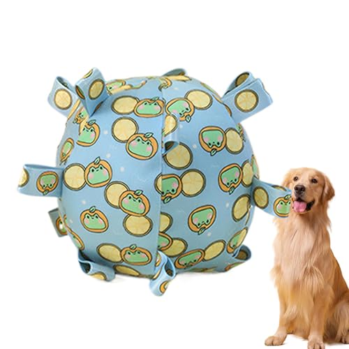 Samuliy Soccer Ball Hundespielzeug mit Riemen, quietschendes Hundespielzeug, Kauspielzeug mit Riemen, interaktives Hundespielzeug für kleine und mittelgroße Hunde, lustiges Hundespielzeug Samuliy Soccer Ball Hundespielzeug mit Riemen, quietschendes Hundespielzeug, Kauspielzeug mit Riemen, interaktives Hundespielzeug für kleine und mittelgroße Hunde, lustiges Hundespielzeug von Samuliy