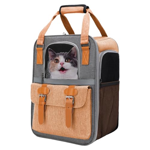 Samuliy Transporttasche für Haustiere, faltbar, atmungsaktiv, belüftet, für Haustiere, Hunde, Katzen von Samuliy