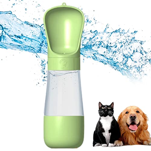 Tragbare Hunde-Wasserflasche – Multifunktionale Hunde-Reise-Wasserflasche und -napf | auslaufsicher, tragbar, große Kapazität, Haustier-Wasserflasche mit Futterbehälter für kleine Hunde, von Samuliy