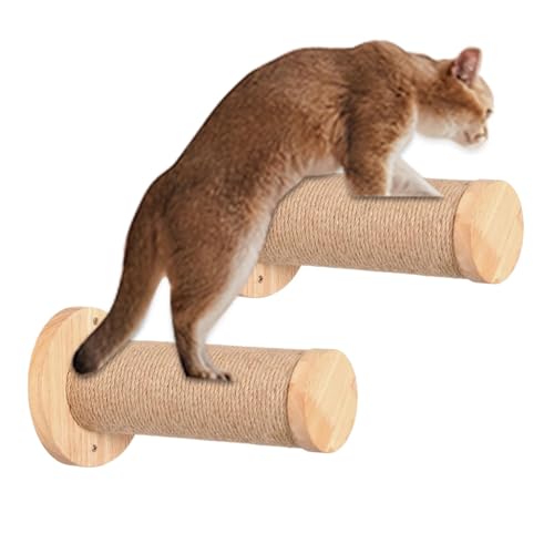 Wand-Katzenregale, 2 stabile und sichere Holzleiter-Kratzbaum, Wandmontage, Haustierbedarf, Möbel, Innenbereich, Kätzchen-Wandregal zum Spielen Wand-Katzenregale, 2 stabile und sichere Holzleiter-Kratzbaum, Wandmontage, Haustierbedarf, Möbel, Innenbereich, Kätzchen-Wandregal zum Spielen von Samuliy