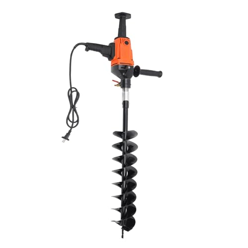Elektrischer Erdbohrer Erdlochbohrer Pfahlbohrer Gartenbohrer Bohrerlänge 120mm, Handheld Pfahlbohrer Stufenlosem Geschwindigkeitsregler 1900W Elektrischer Erdbohrer Erdlochbohrer Pfahlbohrer Gartenbohrer Bohrerlänge 120mm, Handheld Pfahlbohrer Stufenlosem Geschwindigkeitsregler 1900W von SanBouSi