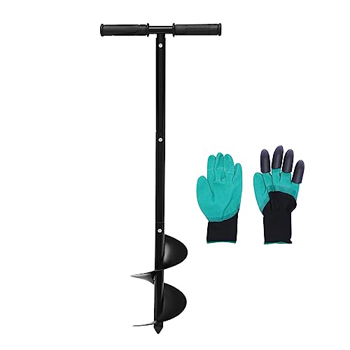 SanBouSi Garten Erdbohrer Handerdbohrer Ø 150 mm, 3-Stufig Bodenkultivator Bohrer mit Rutschfestem Griff Manuell Gartenbohrer Spiralbohrer für Zaunpfähle Pflanzen Bäume Sträucher SanBouSi Garten Erdbohrer Handerdbohrer Ø 150 mm, 3-Stufig Bodenkultivator Bohrer mit Rutschfestem Griff Manuell Gartenbohrer Spiralbohrer für Zaunpfähle Pflanzen Bäume Sträucher von SanBouSi