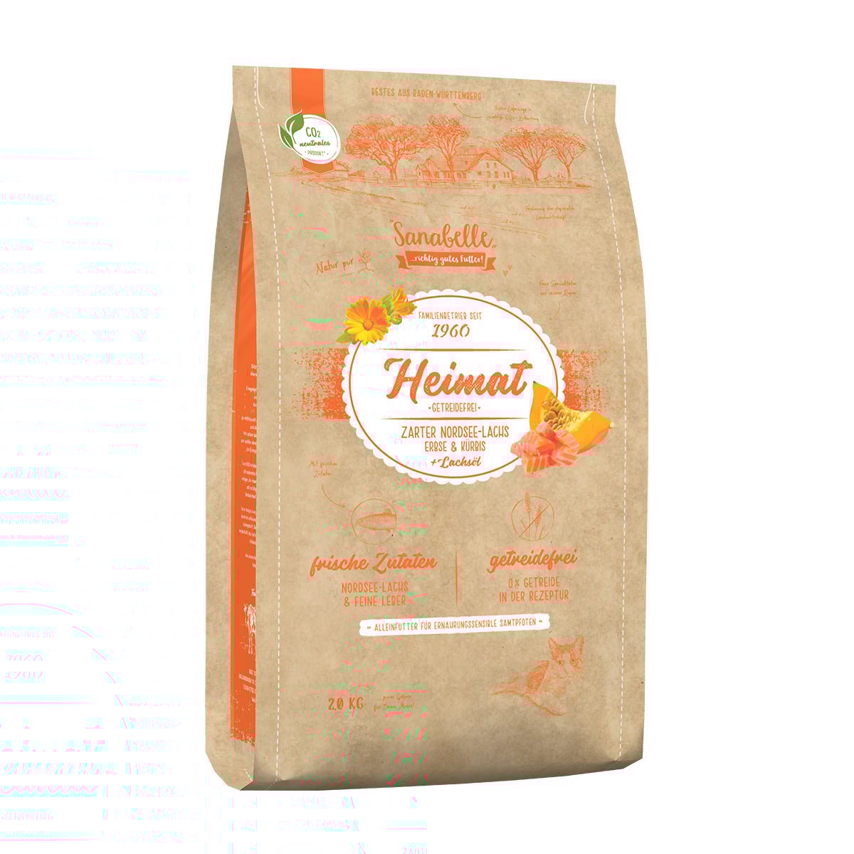 Sanabelle Heimat Getreidefrei Nordsee-Lachs 4x2kg Sanabelle Heimat Getreidefrei Nordsee-Lachs 4x2kg von Sanabelle Heimat