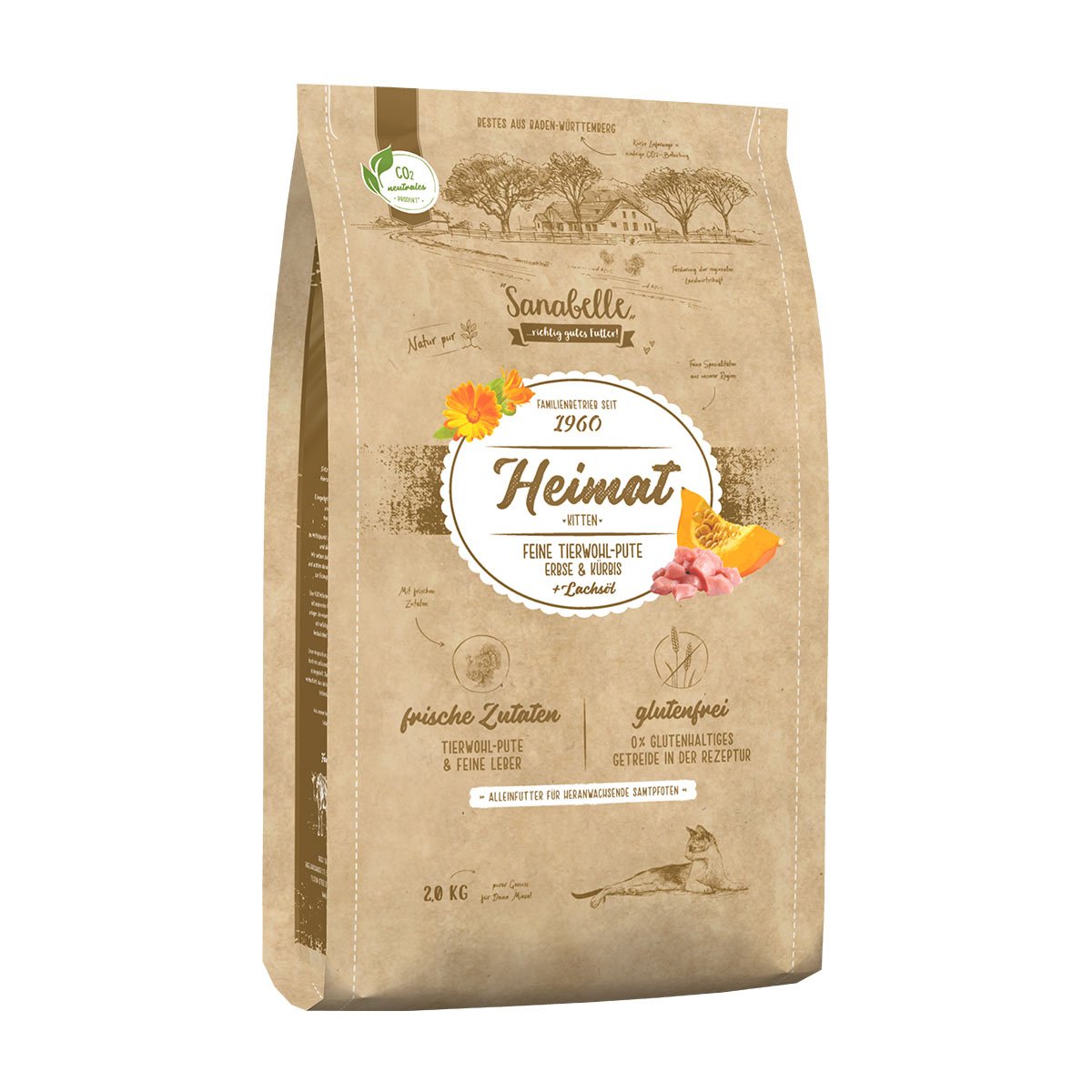 Sanabelle Heimat Kitten Tierwohl-Pute 4x2kg von Sanabelle Heimat