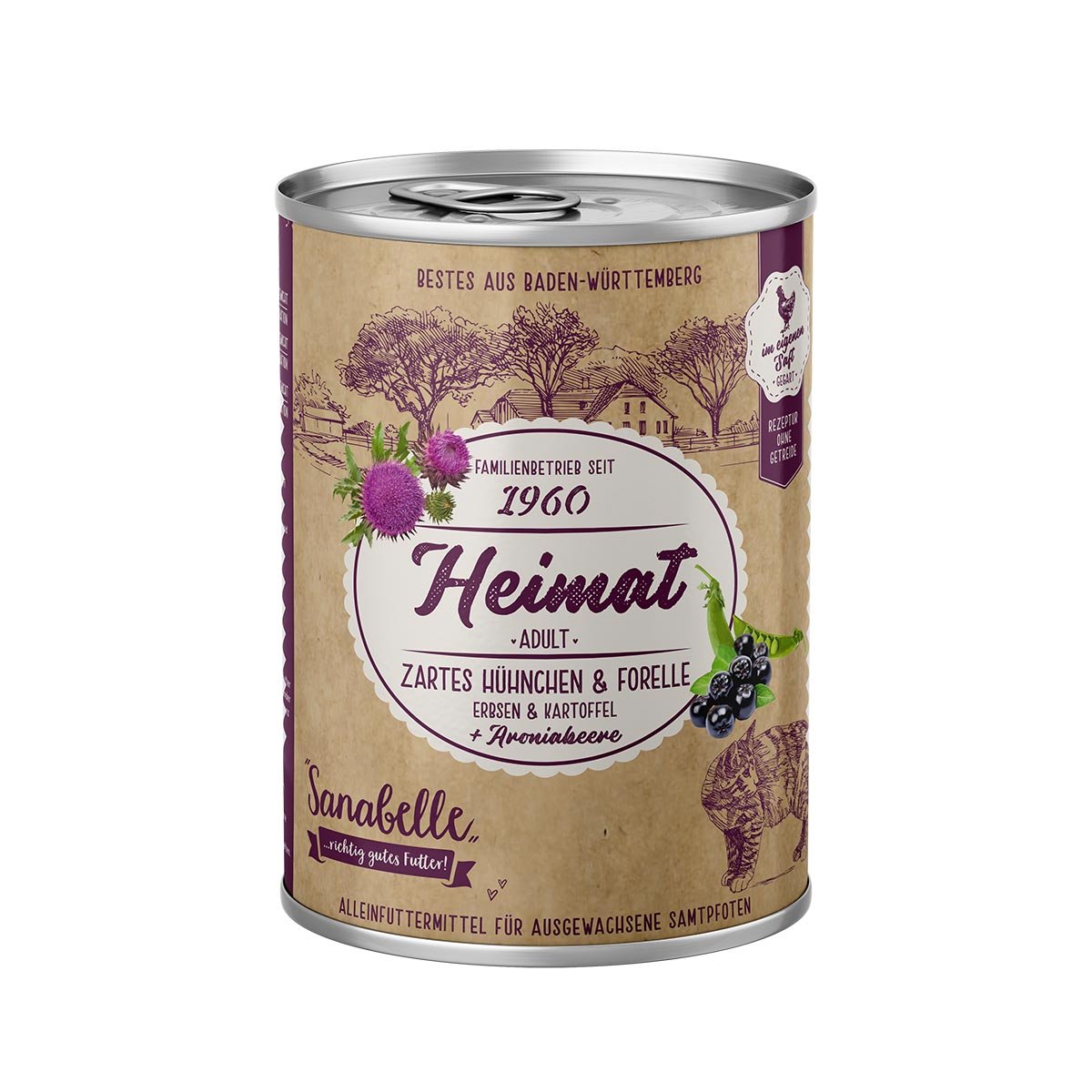Sanabelle Heimat zartes Hühnchen & Forelle 12x400g Sanabelle Heimat zartes Hühnchen & Forelle 12x400g von Sanabelle Heimat