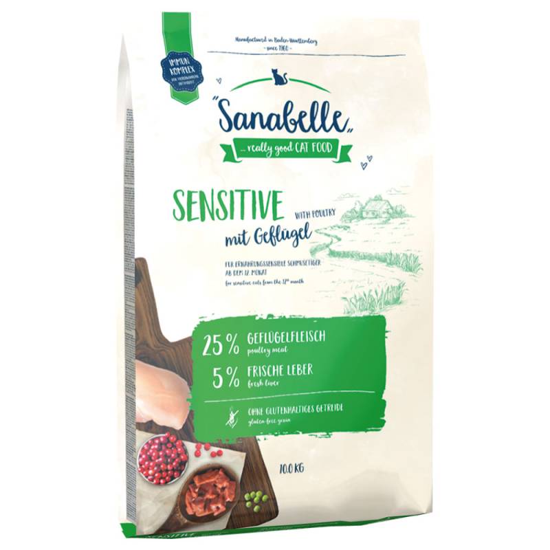 2 x 10 kg Sanabelle im Mixpaket - Sensitive Lamm & Geflügel von Sanabelle