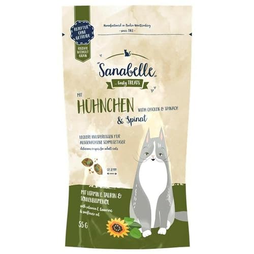 Bosch Sanabelle Knusperkissen Huhn & Spinat 55 g von Sanabelle