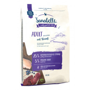 Sanabelle Adult Katzenfutter mit Strauß 2 x 10 kg von Sanabelle