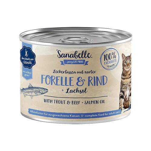 Sanabelle Adult Nassfutter mit Forelle & Rind - 6 x 400 g Sanabelle Adult Nassfutter mit Forelle & Rind - 6 x 400 g von Sanabelle