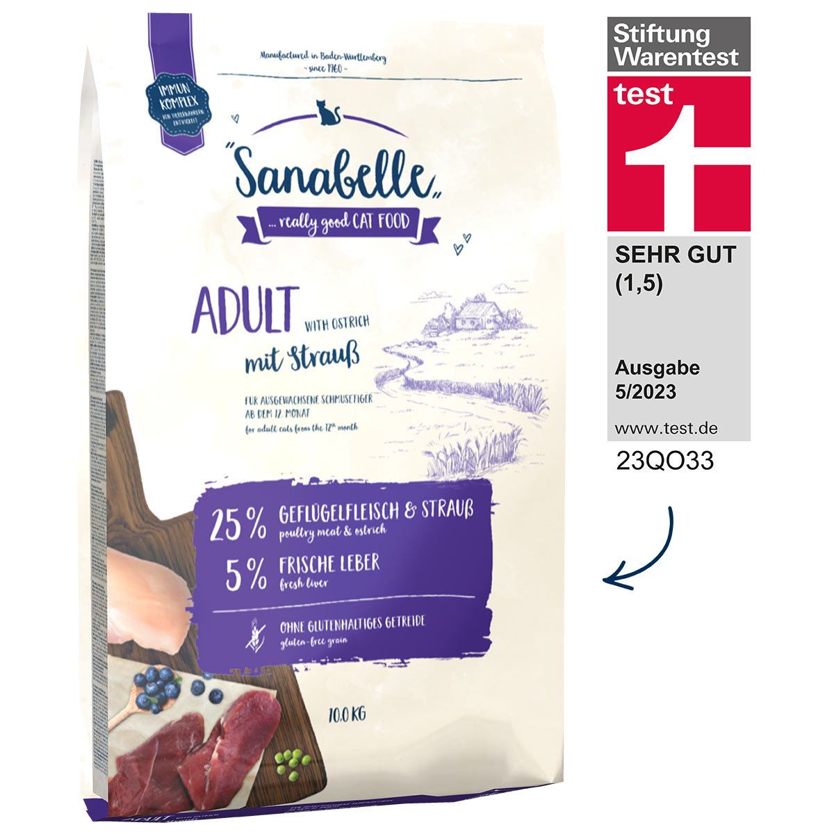 Sanabelle Adult Strauß 2x10kg von Sanabelle