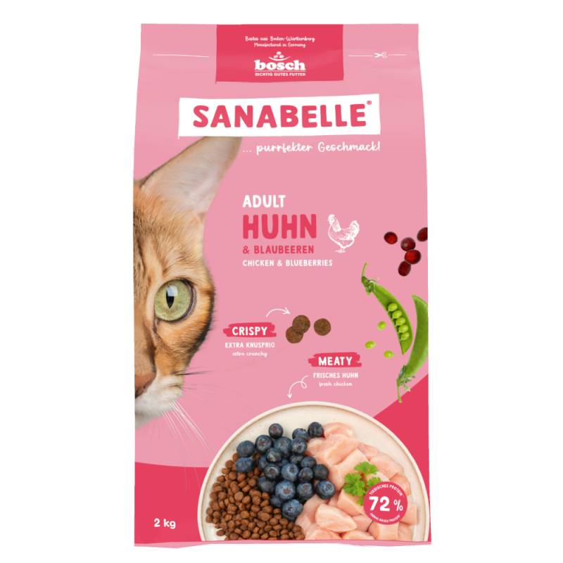Sanabelle Adult mit Huhn & Blaubeeren - 2 kg von Sanabelle