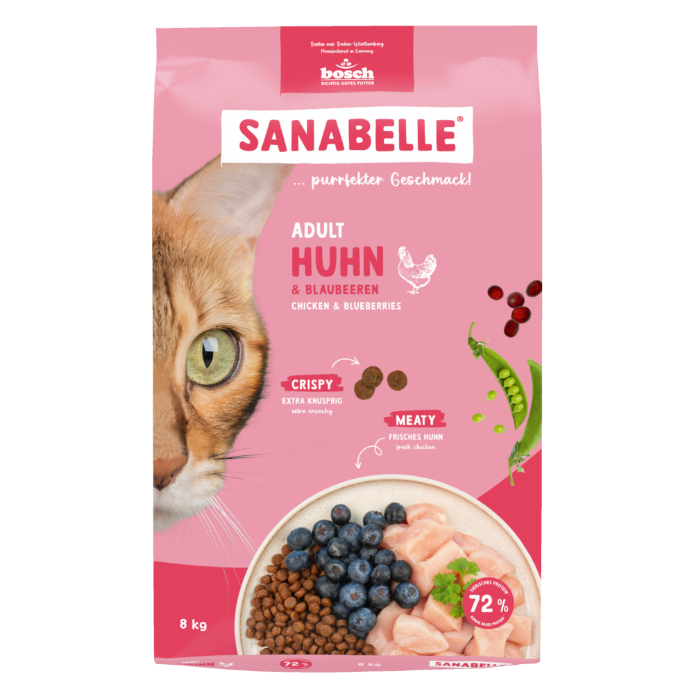 Sanabelle Adult mit Huhn & Blaubeeren - 8 kg von Sanabelle