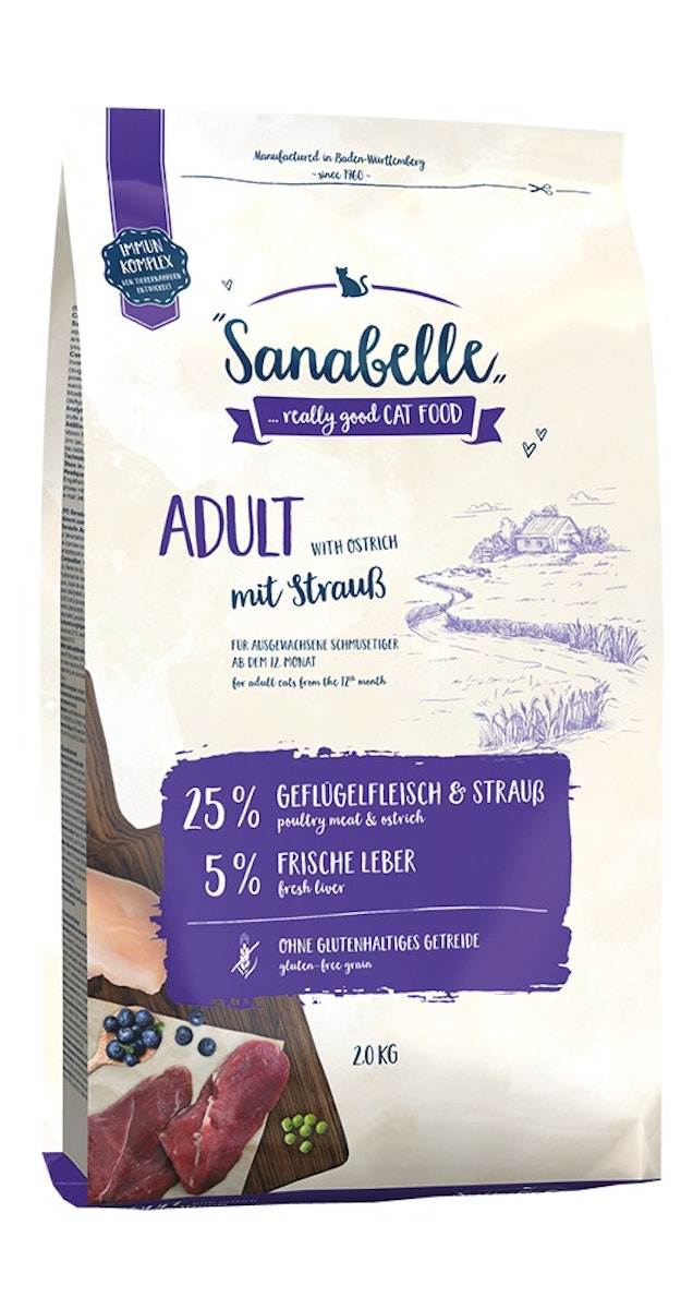 Sanabelle Adult mit Strauß Katzentrockenfutter von Sanabelle