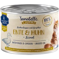 Sanabelle All Meat 6 x 195 g - Ente & Huhn von Sanabelle