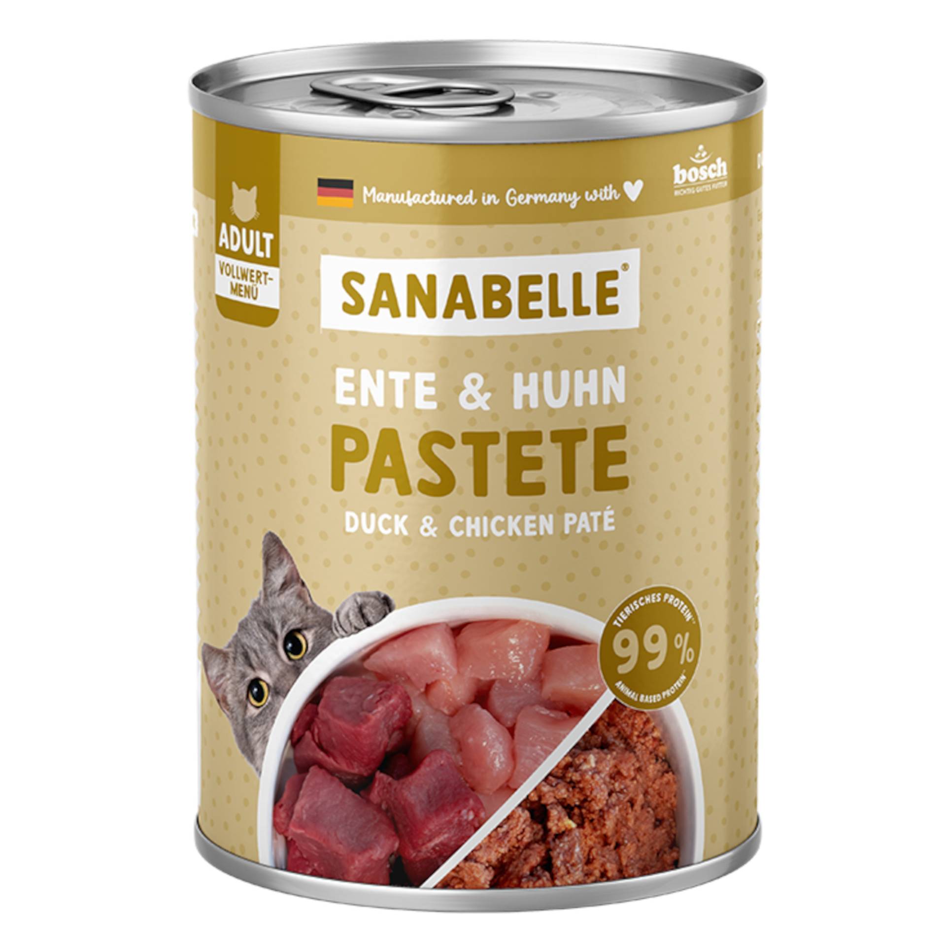 Sanabelle All Meat 6 x 400 g - Ente & Huhn von Sanabelle