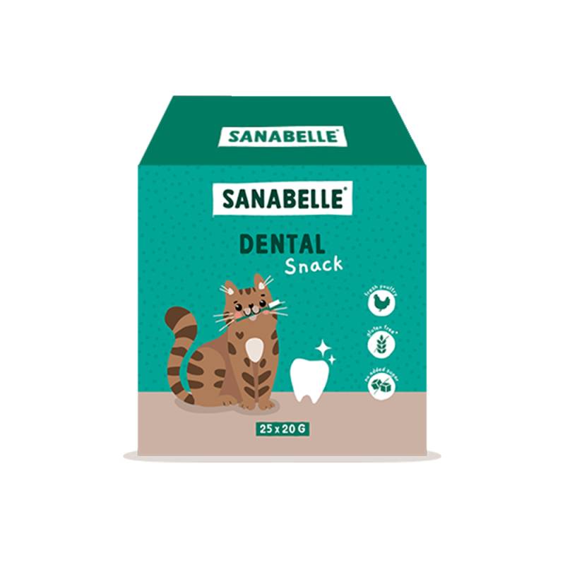 Sanabelle Dental Snack im Tetraeder - 25 x 20 g Sanabelle Dental Snack im Tetraeder - 25 x 20 g von Sanabelle