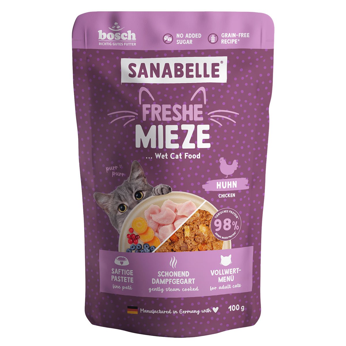 Sanabelle Freshe Mieze Huhn 10x100 g von Sanabelle
