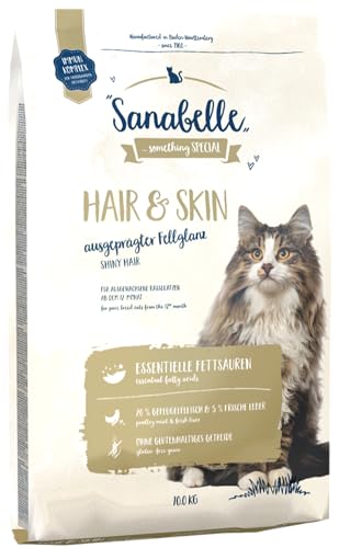 Sanabelle Hair & Skin Dry Cat Food for Breed Cats to Support Optimal Fur Expression 1 x 400 g von Sanabelle