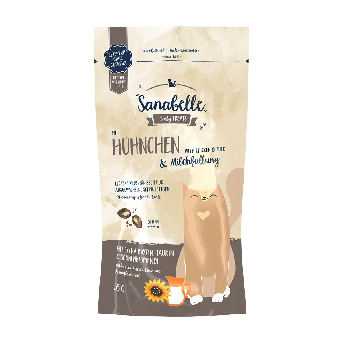 Sanabelle Knusperkissen Huhn & Milch 55g von Sanabelle