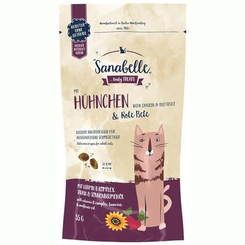 Sanabelle Knusperkissen Huhn & Rote Beete 55 g Sanabelle Knusperkissen Huhn & Rote Beete 55 g von Sanabelle