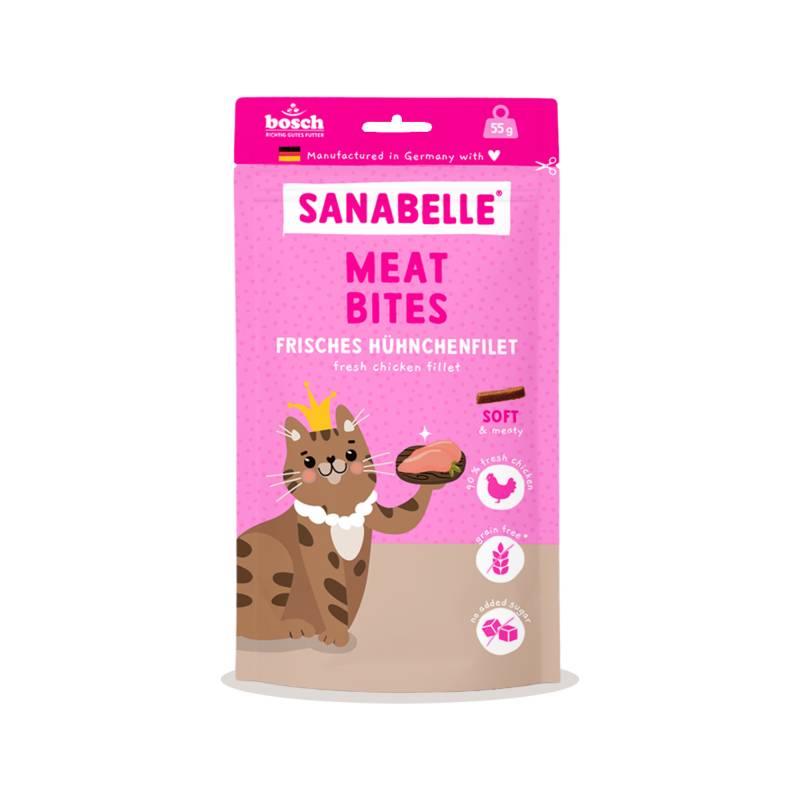Sanabelle Meat Bites - Frisches Hähnchenfilet - 55 g Sanabelle Meat Bites - Frisches Hähnchenfilet - 55 g von Sanabelle