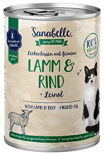 Sanabelle Nassfutter Leckerbissen mit Lamm & Rind | 6 x 400 g | 2.4 kg Sanabelle Nassfutter Leckerbissen mit Lamm & Rind | 6 x 400 g | 2.4 kg von Sanabelle