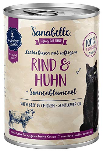 Sanabelle Nassfutter Leckerbissen mit Rind & Huhn | 6 x 400 g | 2.4 kg Sanabelle Nassfutter Leckerbissen mit Rind & Huhn | 6 x 400 g | 2.4 kg von Sanabelle