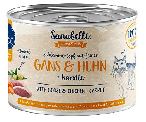 Sanabelle Nassfutter Schlemmertopf mit Gans & Huhn | 6 x 180 g | 1.08 kg von Sanabelle