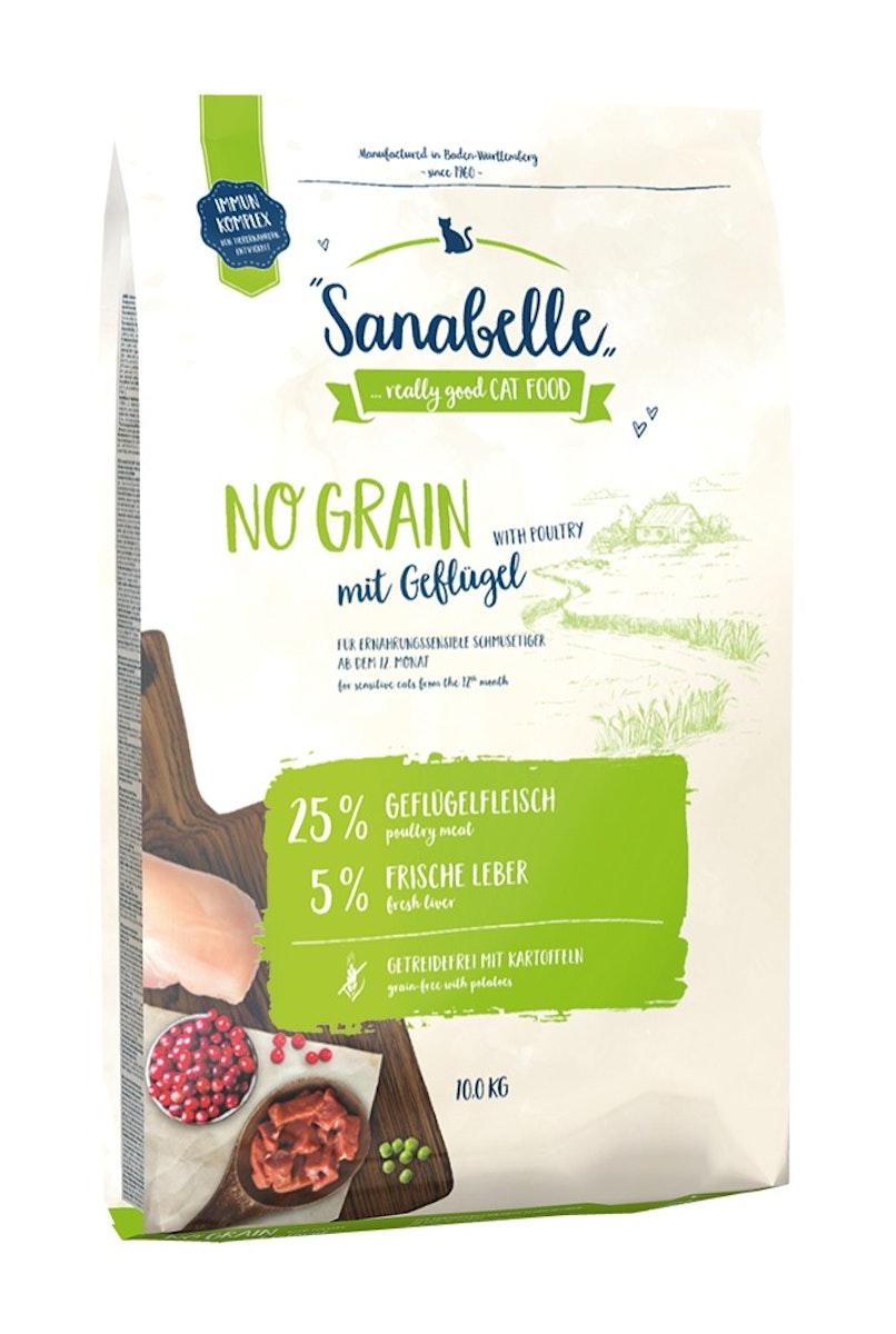 Sanabelle No Grain mit Geflügel Katzentrockenfutter von Sanabelle