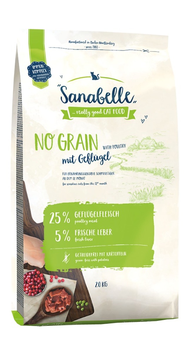 Sanabelle No Grain mit Geflügel Katzentrockenfutter von Sanabelle