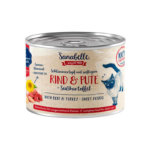 Sanabelle Schlemmertopf Adult mit Rind & Pute - 6 x 180 g Sanabelle Schlemmertopf Adult mit Rind & Pute - 6 x 180 g von Sanabelle
