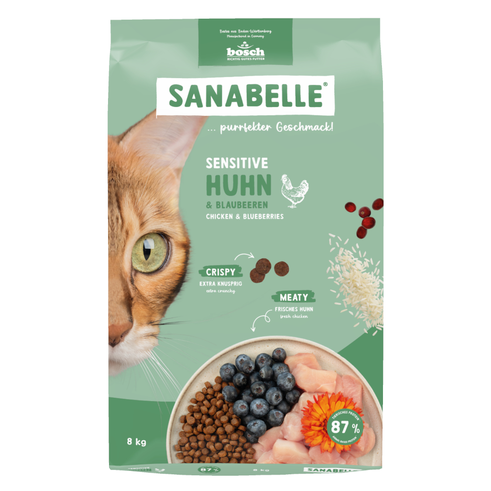 Sanabelle Sensitive Huhn & Blaubeeren - 8 kg von Sanabelle
