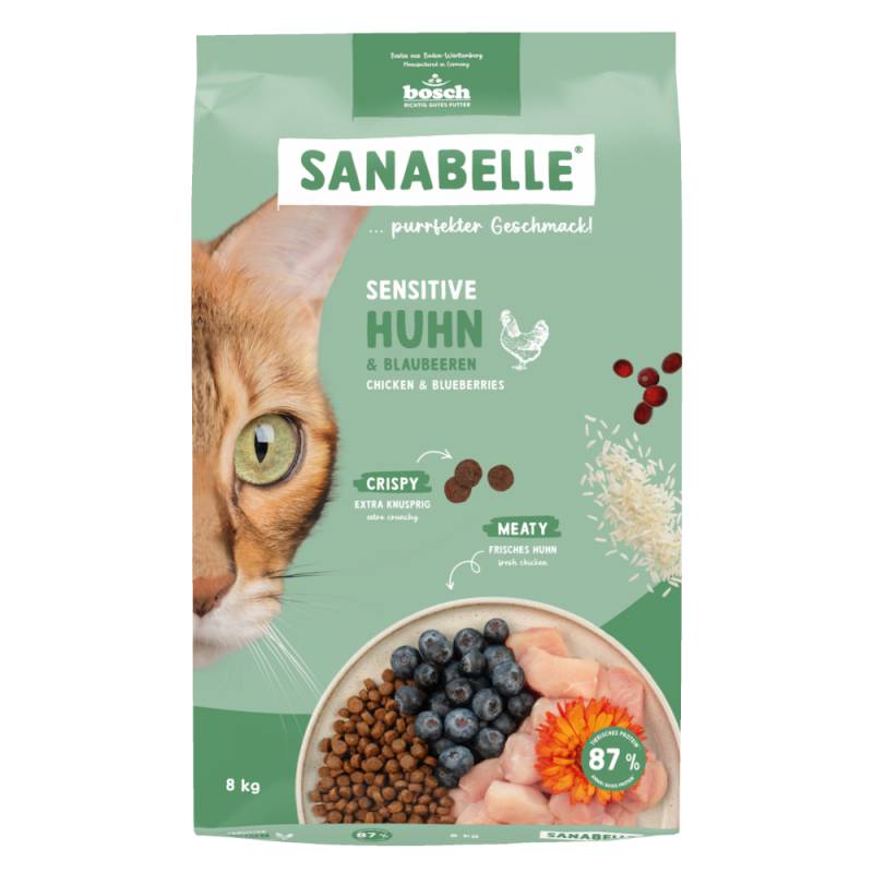 Sanabelle Sensitive Huhn & Blaubeeren - 8 kg von Sanabelle