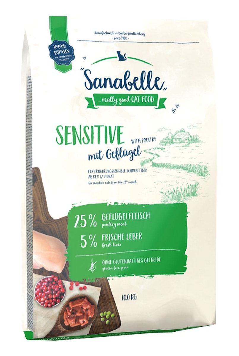 Sanabelle Sensitive mit Geflügel Katzentrockenfutter von Sanabelle
