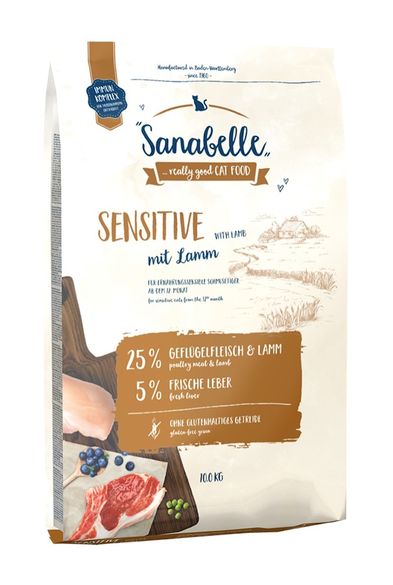 Sanabelle Sensitive mit Lamm Katzentrockenfutter Sparpaket 2 x 10 Kilogramm