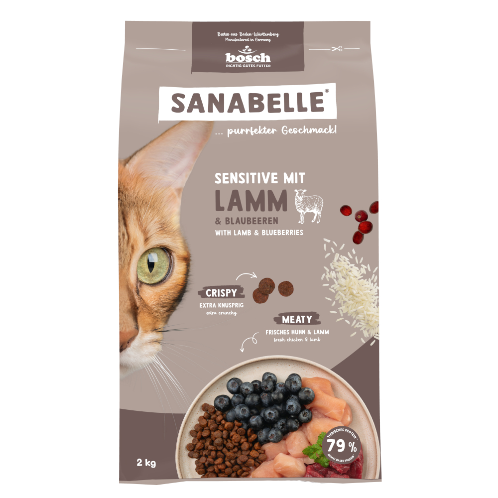 Sanabelle Sensitive mit Lamm & Blaubeeren - 2 kg Sanabelle Sensitive mit Lamm & Blaubeeren - 2 kg von Sanabelle
