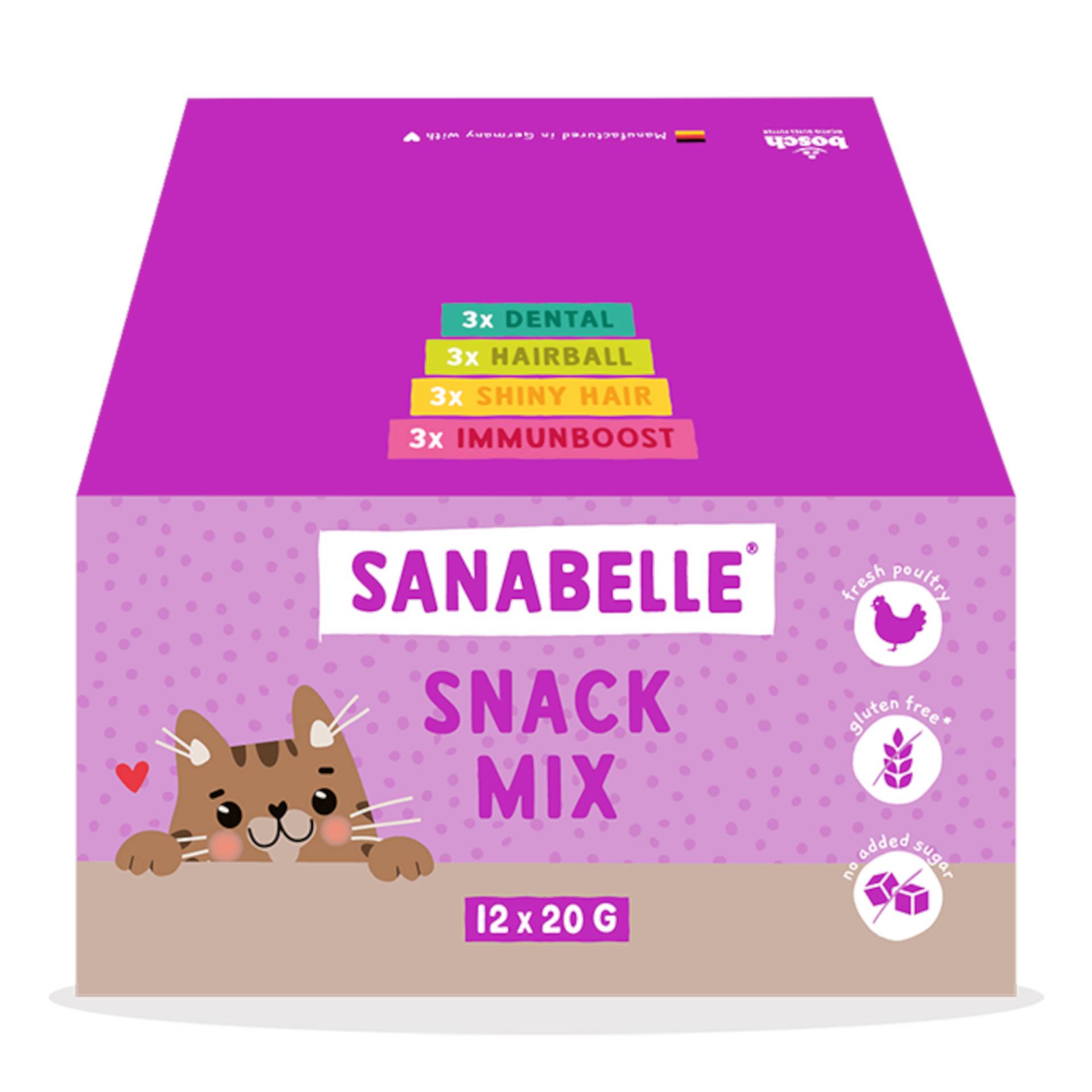Sanabelle Snack Mix mit 4 Sorten für Katzen - 12 x 20 g Sanabelle Snack Mix mit 4 Sorten für Katzen - 12 x 20 g von Sanabelle